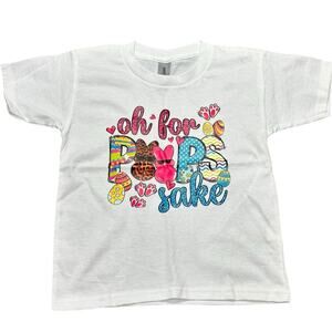 Oh For Peeps Sake Easter Tee Gildan 4/5 NWOT